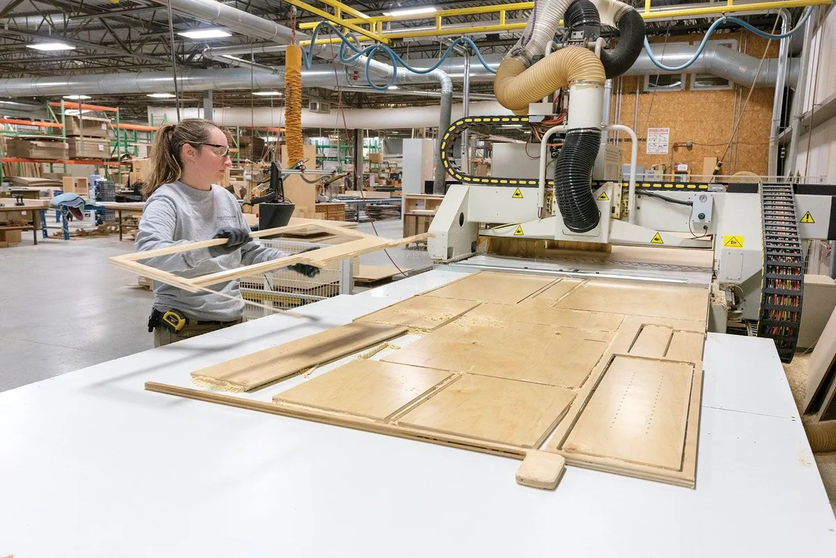 Workshop manufacturing bespoke panels