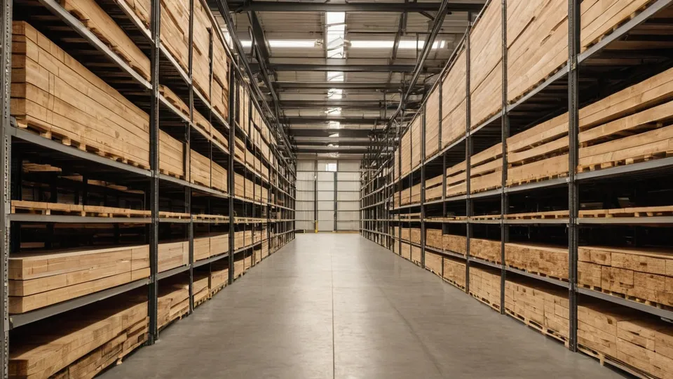 Panel stock in warehouse